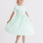 Pastel Green S/S Pocket Twirl Dress