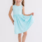 Aqua Tank Pocket Twirl Dress