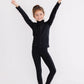 Balanced Black Full-Zip Ruffle Active Jacket