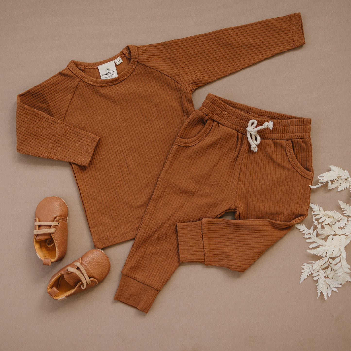 Organic Cotton Ribbed 2pc Set