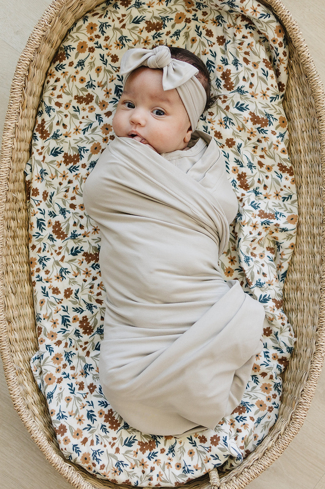 Oatmeal Bamboo Stretch Swaddle - Little Joy Co.