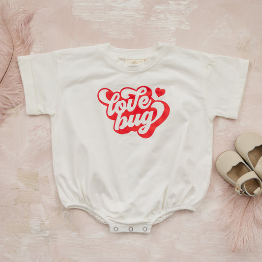 T-Shirt-Strampler mit „Love Bug“-Print