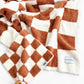 Checkered Plush Lovey | Copper