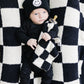 Checkered Plush Lovey | Black