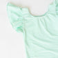 Pastel Green S/S Flutter Sleeve Leotard