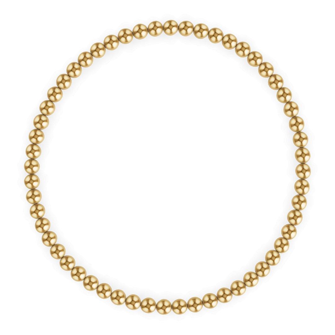 3MM Gold Ball Anklet - Little Joy Co.