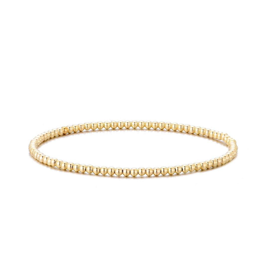 3MM Gold Ball Bracelet - Little Joy Co.