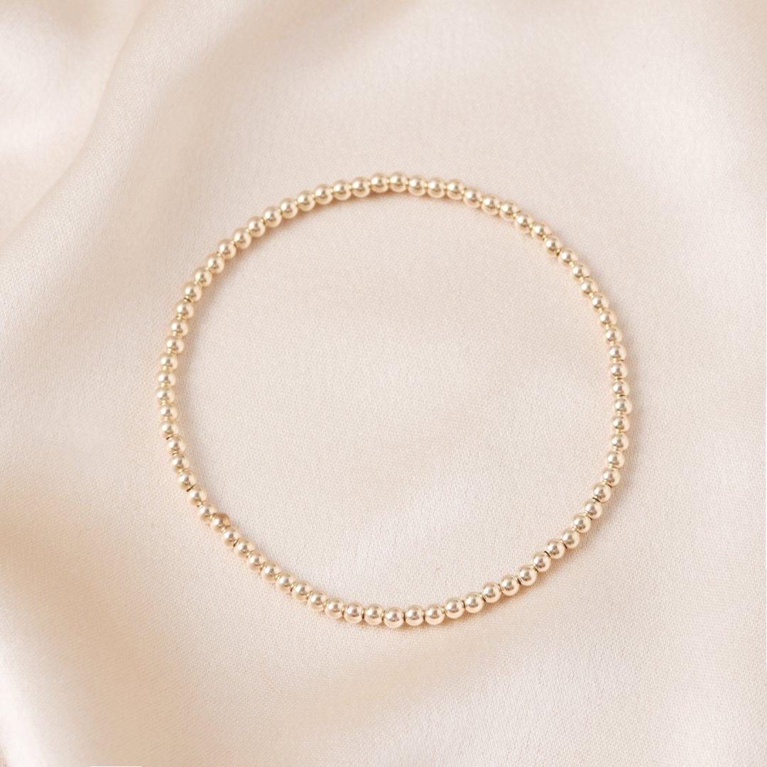 3MM Gold Ball Bracelet - Little Joy Co.