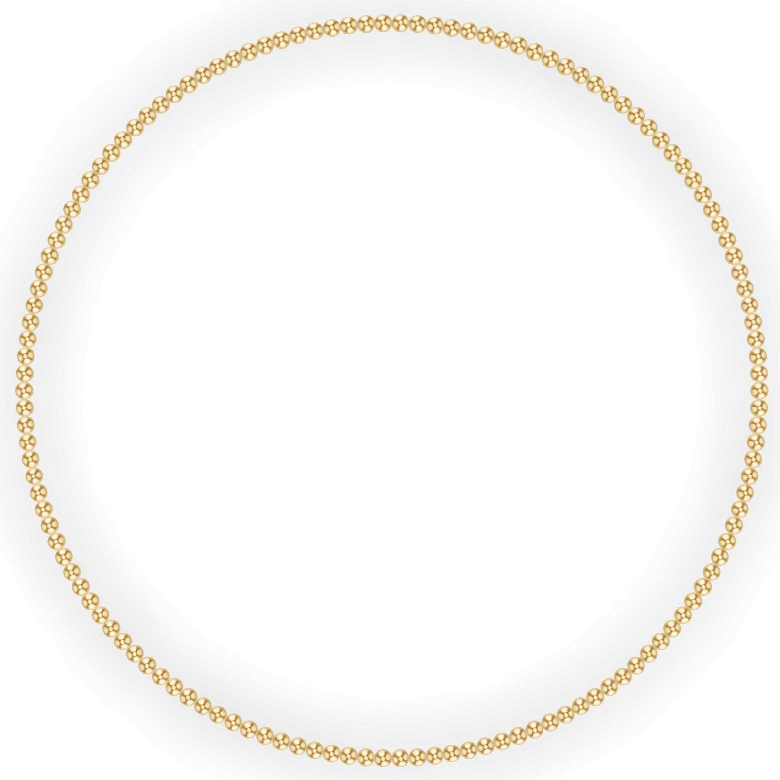 3MM Gold Ball Necklace - Little Joy Co.