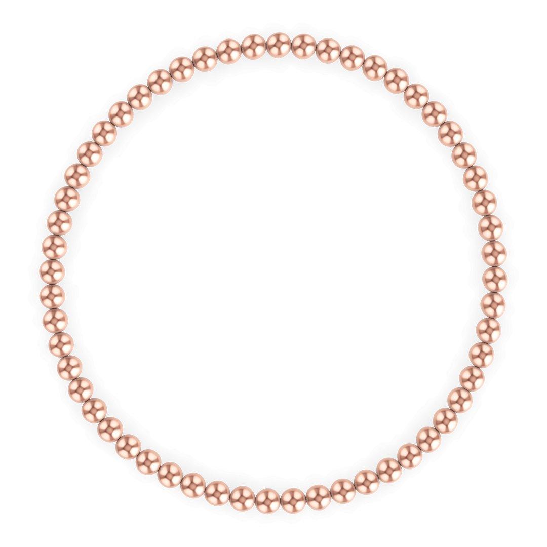 3MM Rose Gold Ball Bracelet - Little Joy Co.