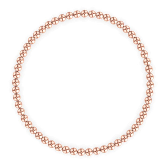 3MM Rose Gold Ball Bracelet - Little Joy Co.