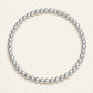 3MM Silver Ball Bracelet