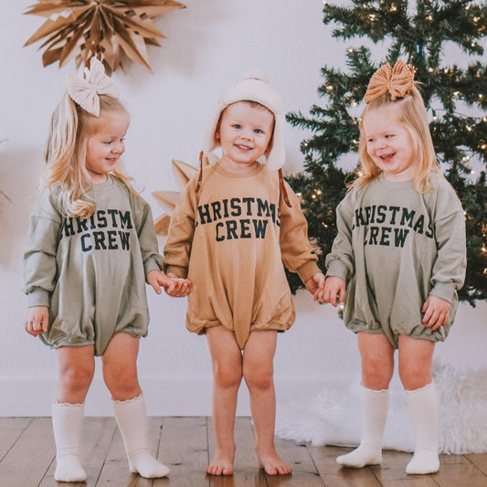 Christmas Crew Sweatshirt Romper - more colors