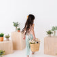 Peachy Peonies | Tie-Back + Crop Pants Set