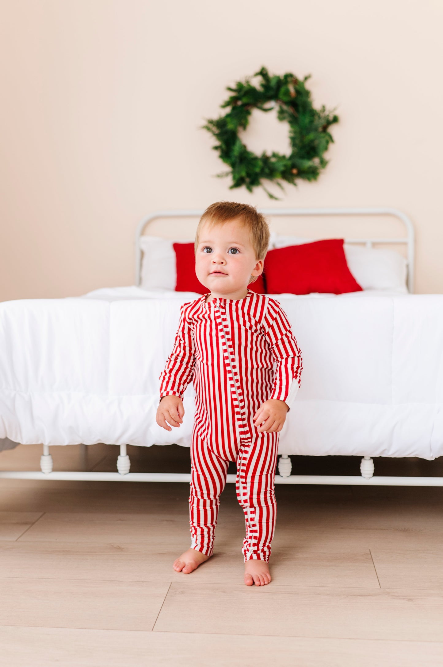 Red Stripes | ZIP ROMPER