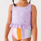 Sunny + Stripes: Ruffle TWO-PIECE Tankini