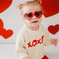 XOXO Handbestickter Pullover