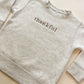 Thankful Embroidered Original Child Sweatshirt