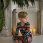Bamboo Two Piece Pajamas | Holiday Stripe
