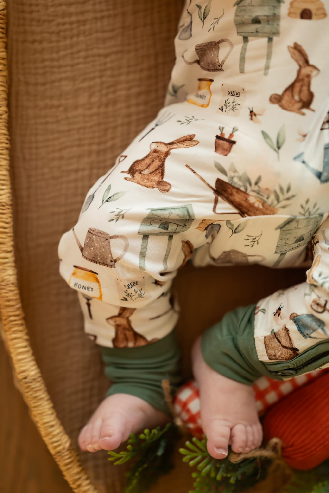 Cottontail Garden Bamboo Zippy Romper