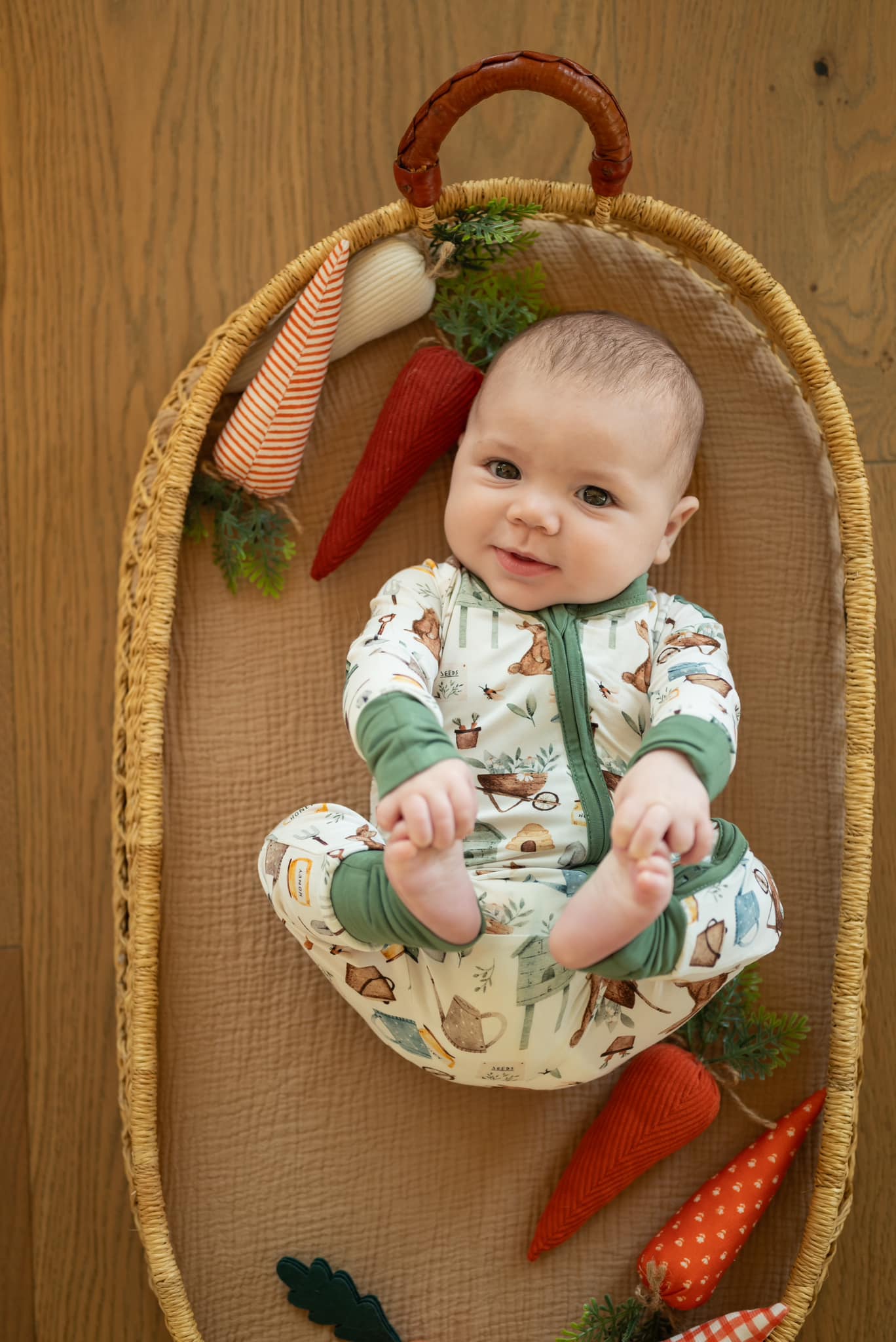 Cottontail Garden Bamboo Zippy Romper