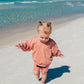 Set aus Sweatshirt mit Rundhalsausschnitt und Radlerhose