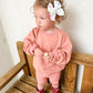 Set aus Sweatshirt mit Rundhalsausschnitt und Radlerhose
