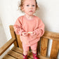 Set aus Sweatshirt mit Rundhalsausschnitt und Radlerhose