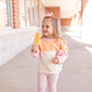 Sweatshirt mit Rundhalsausschnitt und Farbblock-Stickerei