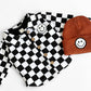 Cotton Shacket | Smiley Checkered Black