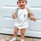 Sweatshirt-Strampler mit individueller Stickerei und Farbblockdesign - weitere Farben