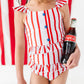 Spangled Stripes | Star Button TWO-PIECE
