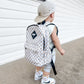 Mid-Size Tan Checkered Backpack