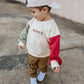 CHRISTMAS PREORDER Blank Christmas Colorblock Crewneck Sweatshirt