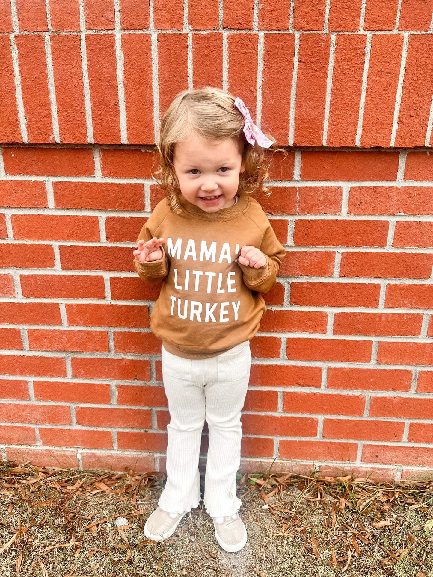 Mama's Little Turkey Organic Cotton Crewneck Sweatshirt