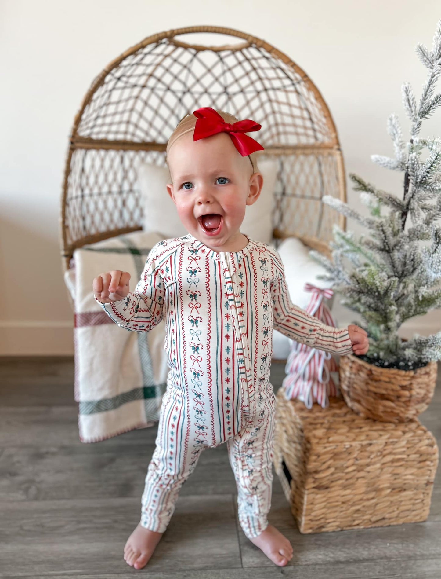 Candy Cane Lane Zippy Romper