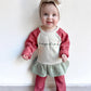 Custom Embroidered Christmas Colorblock Peplum
