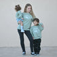 Farm Fresh Christmas Trees Sweatshirt Romper - Sage