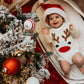 Reindeer Knit Sweater Romper