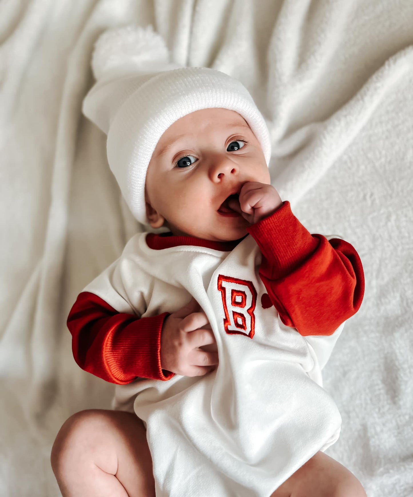 Custom Embroidered Valentine's Day Colorblock Sweatshirt or Romper
