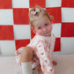 Laced with Love Sweatshirt Romper