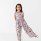 Vintage Sketchy Floral Romper