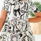 Cream Preppy Bow | Collard Twirl Dress