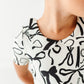 Cream Preppy Bow | Collard Twirl Dress