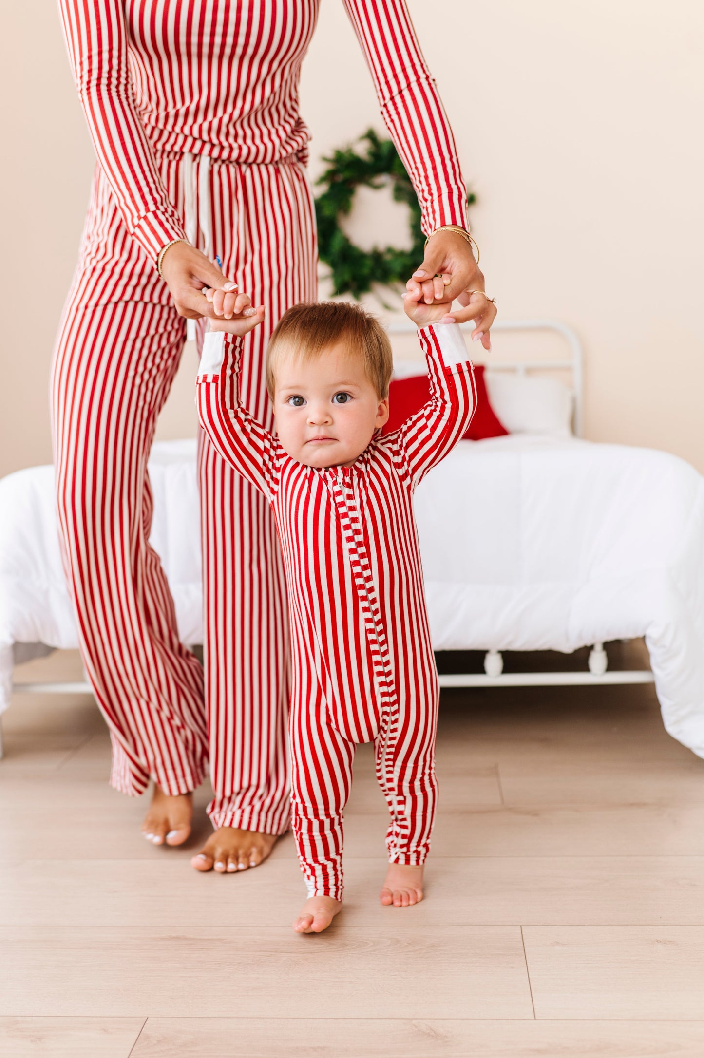 Red Stripes | ZIP ROMPER