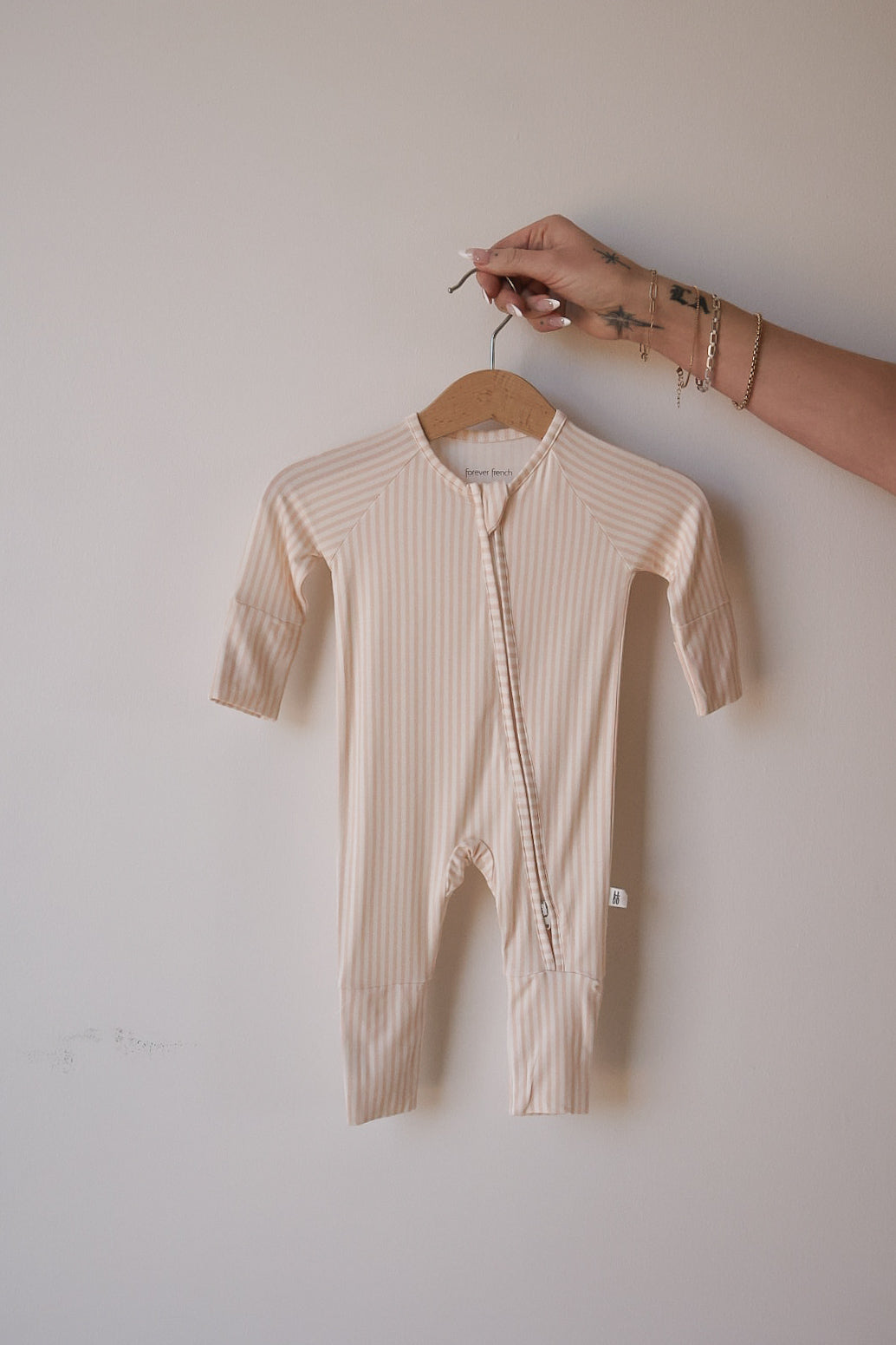 Bamboo Zip Pajamas | Sadie Stripe