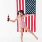 Spangled Stripes | Star Button TWO-PIECE