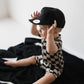 Shortie Bamboo Zip | Black Checkerboard