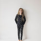 Bamboo Two Piece Pajamas | Midnight Lightning Bolt