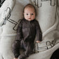 Bamboo Zip Pajamas | Charcoal Arm Day